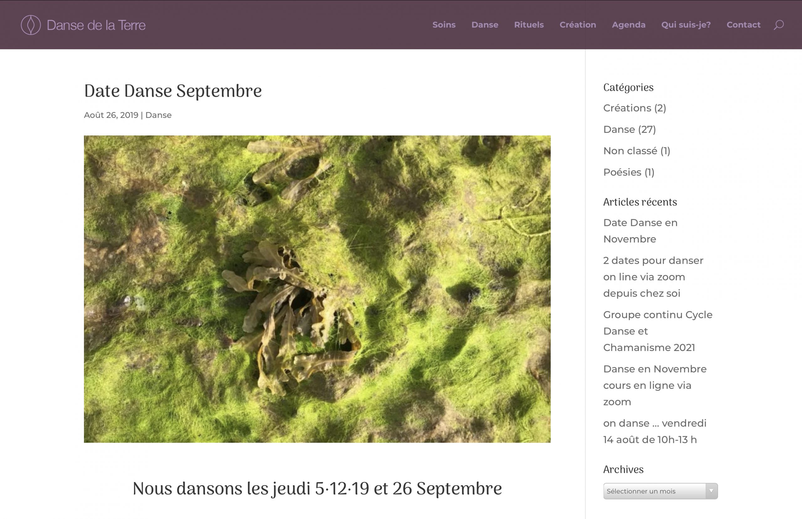 News Single Page #gadlab Client Danse-de-la-Terre