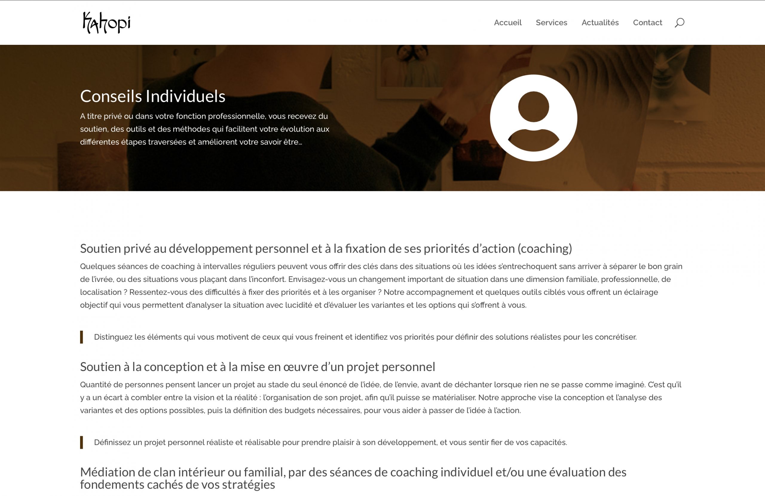 Individual Coaching Section #gadlab Client Kahopi