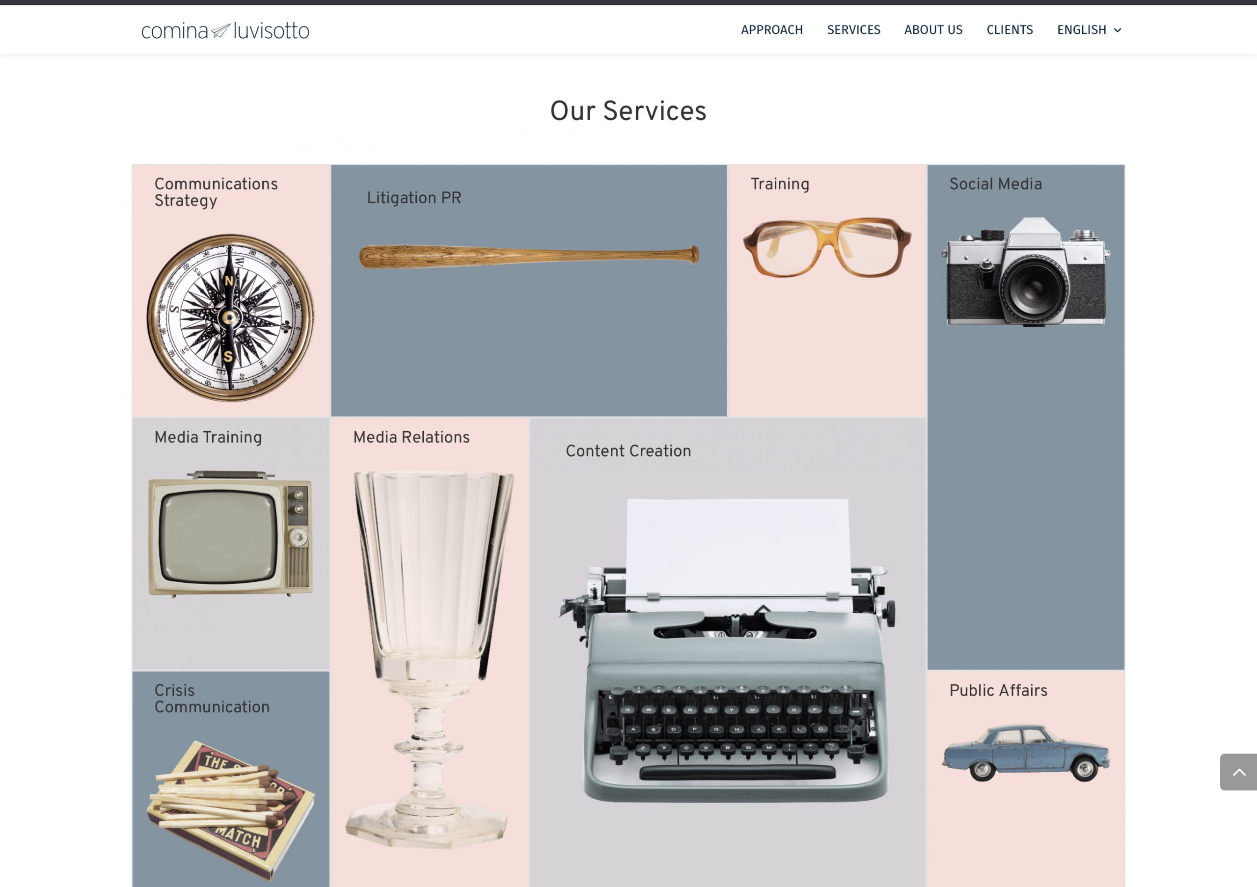 Services Section #gadlab Client Comina Luvisotto