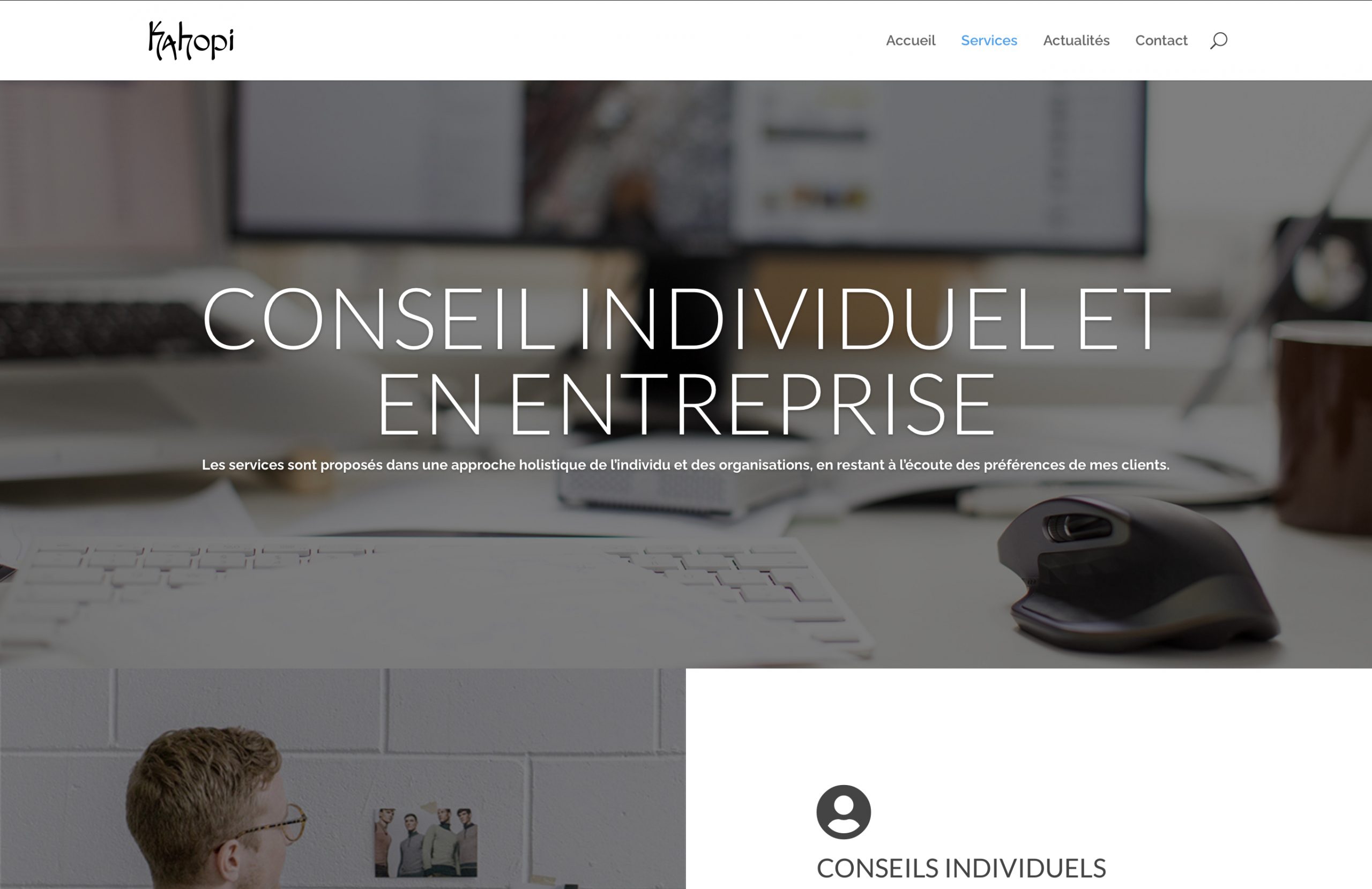 Our Services Page #gadlab Client Kahopi