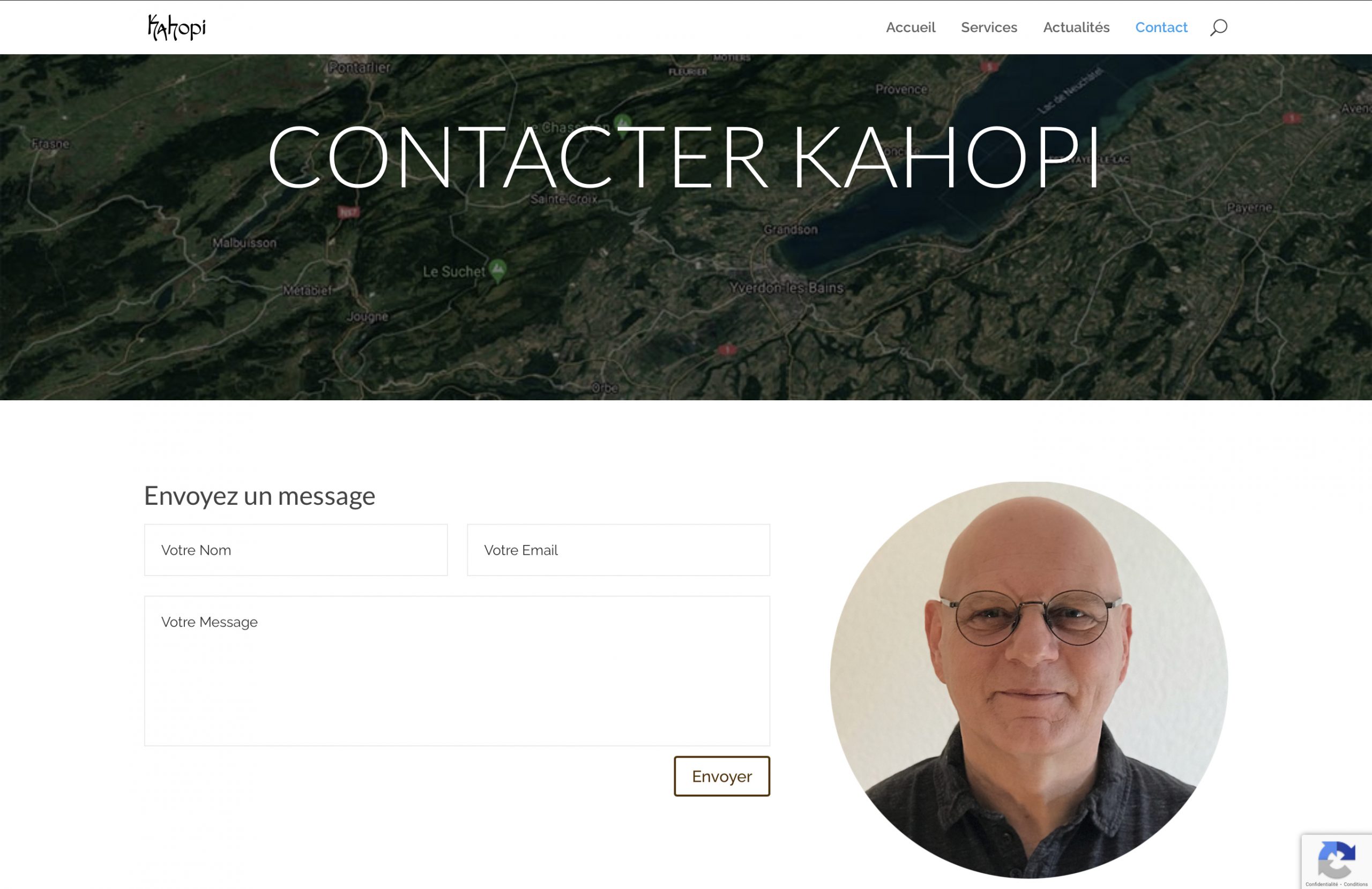 Contact Section #gadlab Client Kahopi